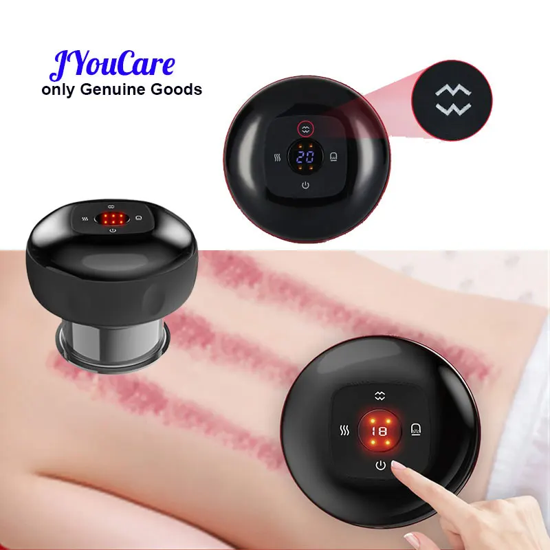 JYouCare Electric Vacuum Cupping skin Scraping Massager jars Professional Suction Cups blood cupping guasha therapy health care