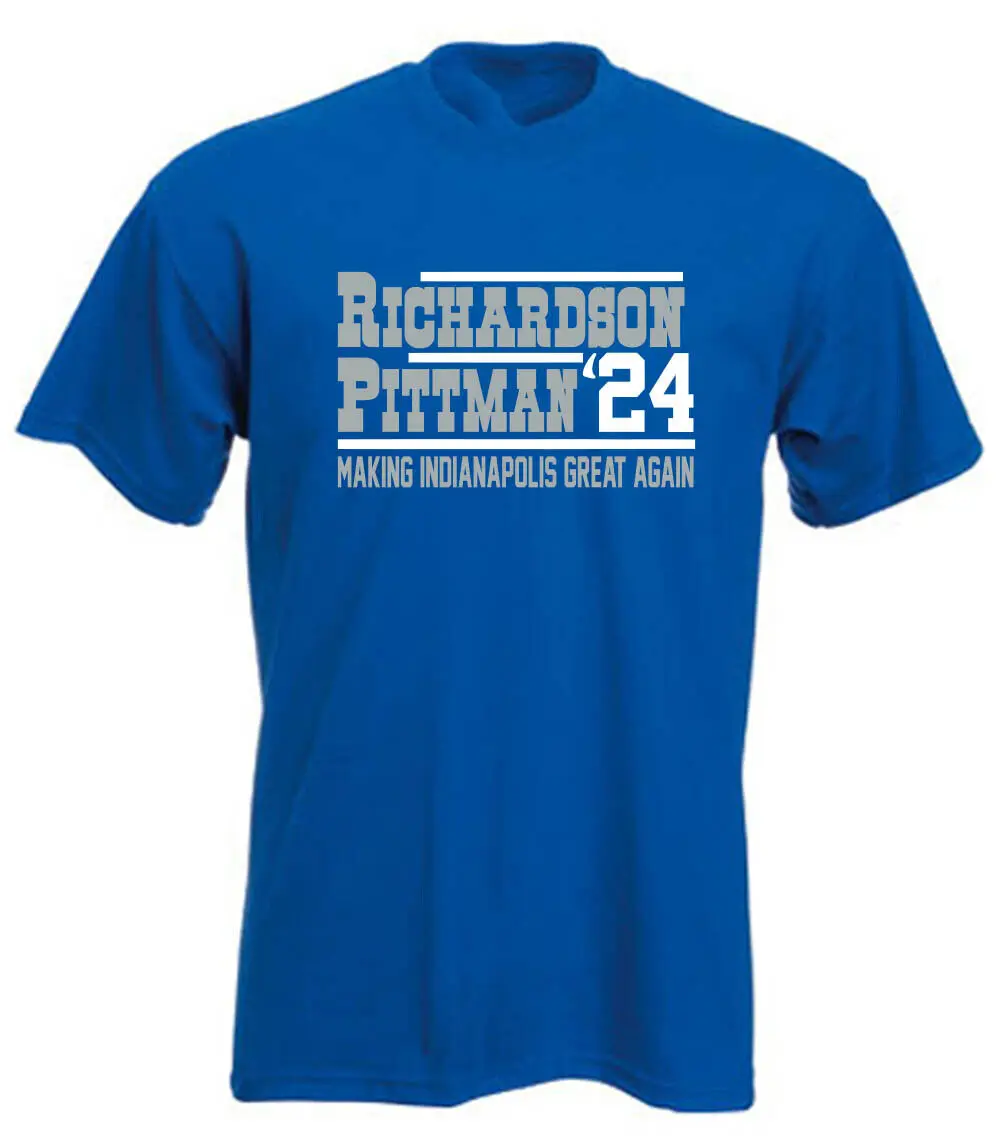 Anthony Richardson Michael Pittman Colts 2024 Long Short Sleeve T-Shirt