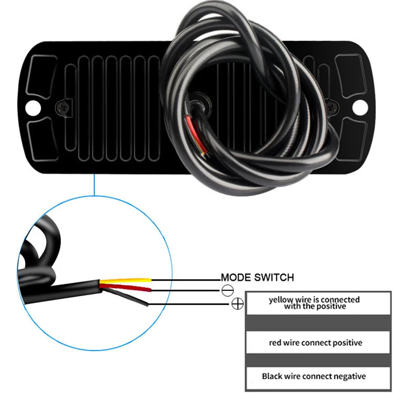 1 pz Led stroboscopico spia luminosa a buon mercato griglia stroboscopica lampeggiante barra luminosa camion auto faro ambra semaforo 12V 24V luce auto