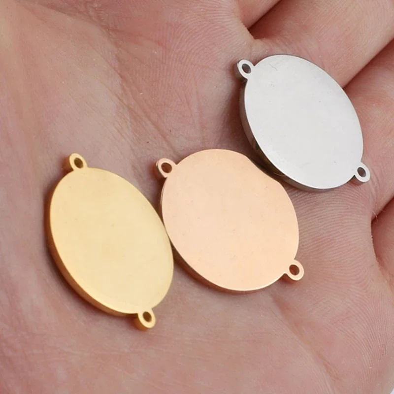 Stainless Steel Round Disk Charms Pendants 15MM 25MM Thickness 1.5MM Mirror Polish Jewelry Findings Accessories for Wholesalers