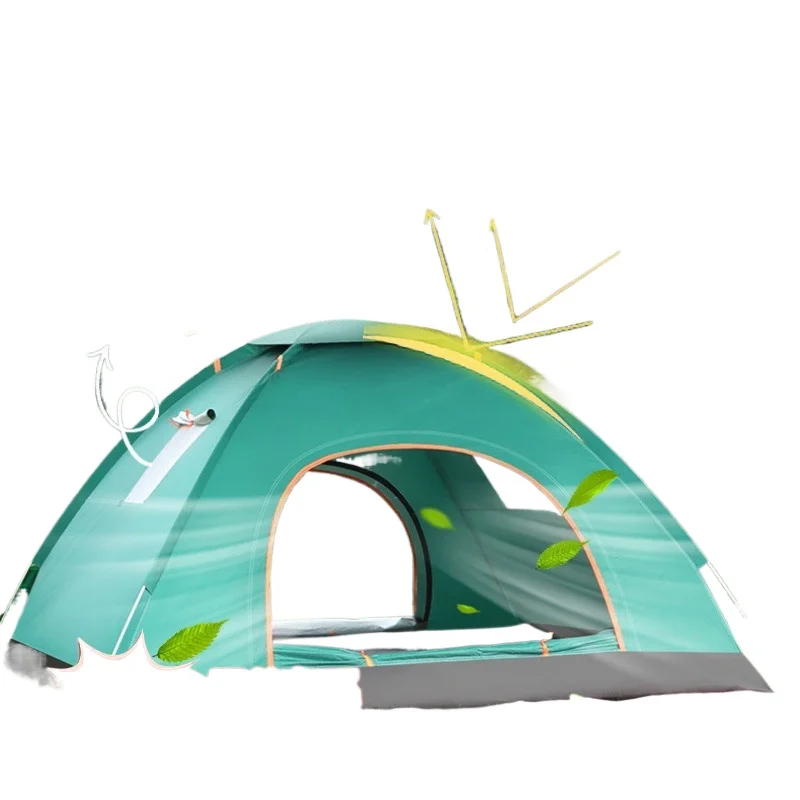 

Automatic Camping Tent for 3-4 People Heavy Duty UV Protection Foldable Portable Outdoor Tent for 2 Person Single Double Use