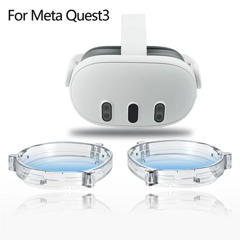 For Meta Quest 3 Lens Protection Frames Anti Blue Light Magnetic Quick Fit Lenses For Quest 3 VR Parts Accessory