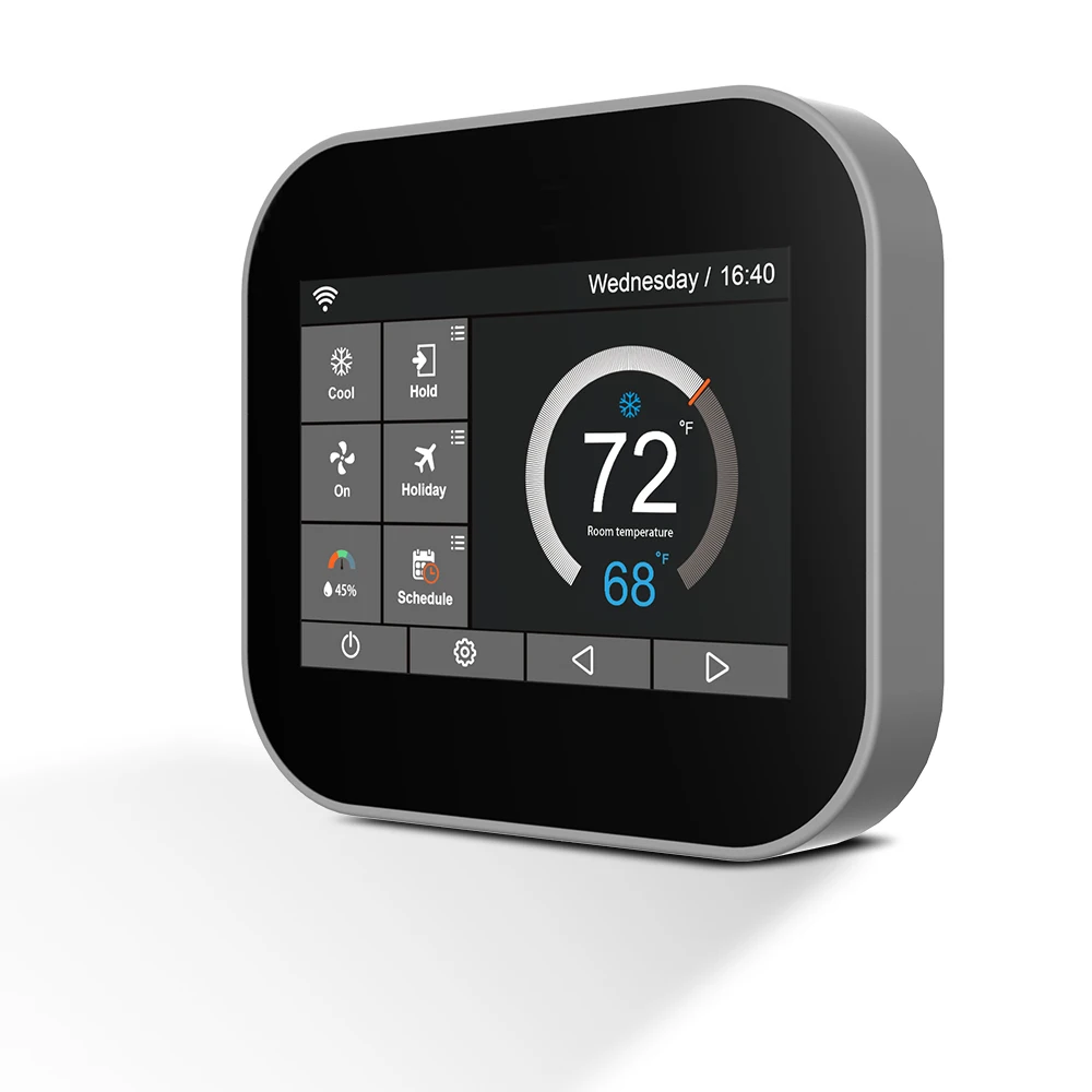 BACnet MSTP LoRaWAN Smart Thermostat, HVAC Controller for Underfloor Water Boiler & Electric Heating, US Building Auto System