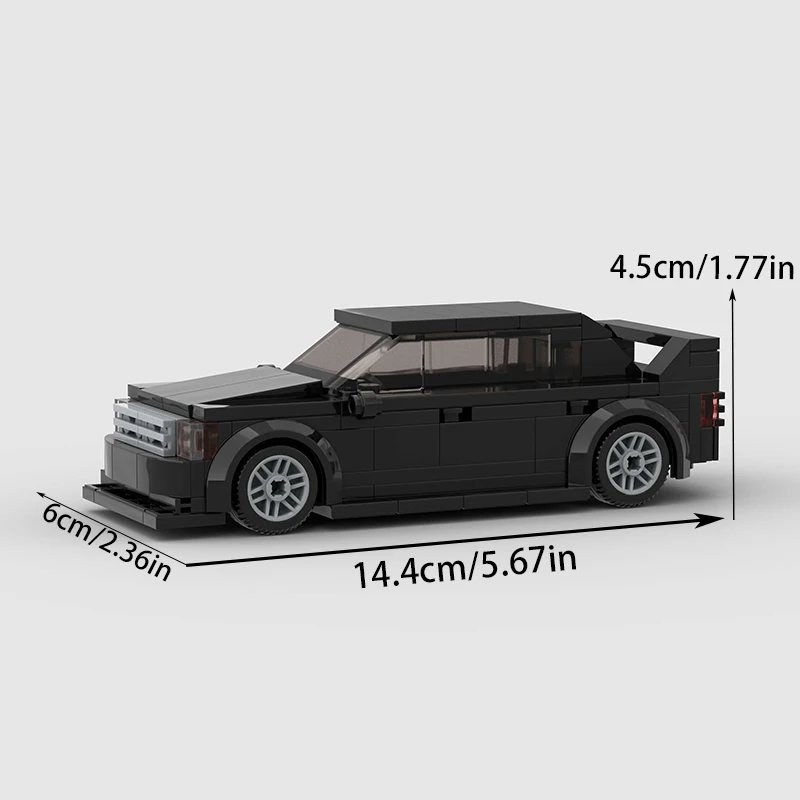 Kit de montagem de carro de corrida MOC, modelo de rali de carro DIY para crianças e adultos, coleção de carros modelo, Halloween, presente de Natal