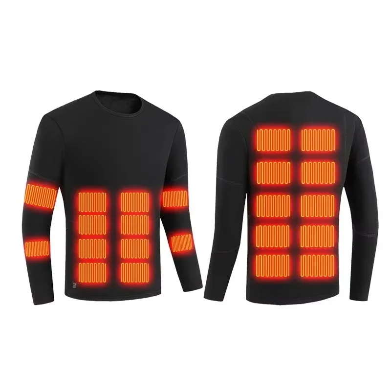 Winter thermal clothing 52 area electric outdoor camping hiking thermal clothing set