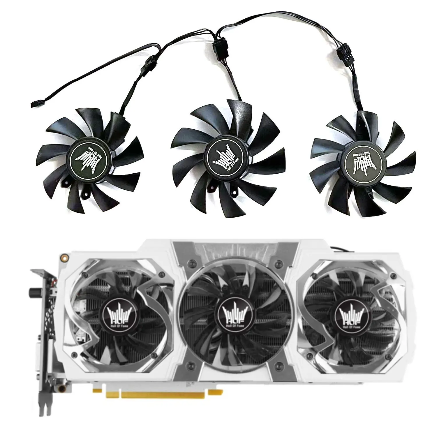 

Brand new 85MM 75MM 4PIN FY09015L12LPA GA91S2U suitable for GALAXY GEFORCE GTX 970 GTX 980 TI HOF graphics card replacement fan