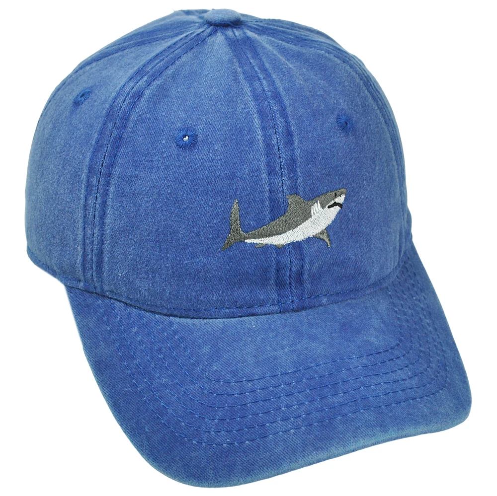 Shark Baseball Cap Shark Embroidered Cap Cotton Trucker Hat Summer Dad Hat High Quality Adjustable