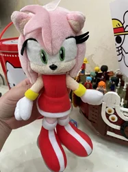 Boneca de desenho duplo para meninas, brinquedo de pelúcia japonês, Amy Rose, preto, sombra, amarelo, fofo, aniversário, presentes de Natal, novo, 20cm, 2023