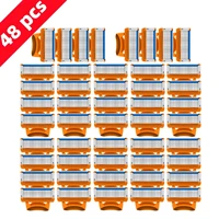 Afeitado Manual para hombres, reemplaza la cabeza, hoja de cinco capas, ocho cómodas cuchillas de afeitar, el último azul, sin daños en la piel sin descarga