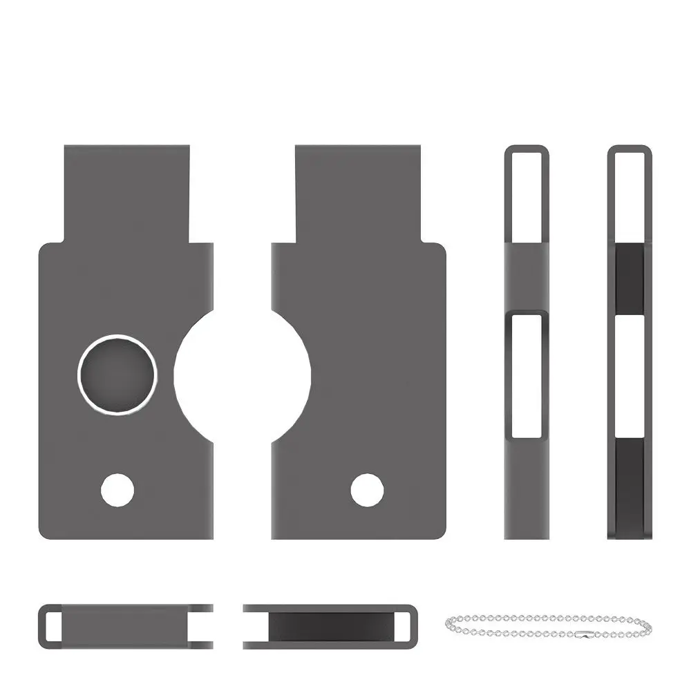 Durable Metal Metal Protective Case Access Openings Solid NFC Key Case Compact Hard Shell Security Key Case for YubiKey 5C NFC