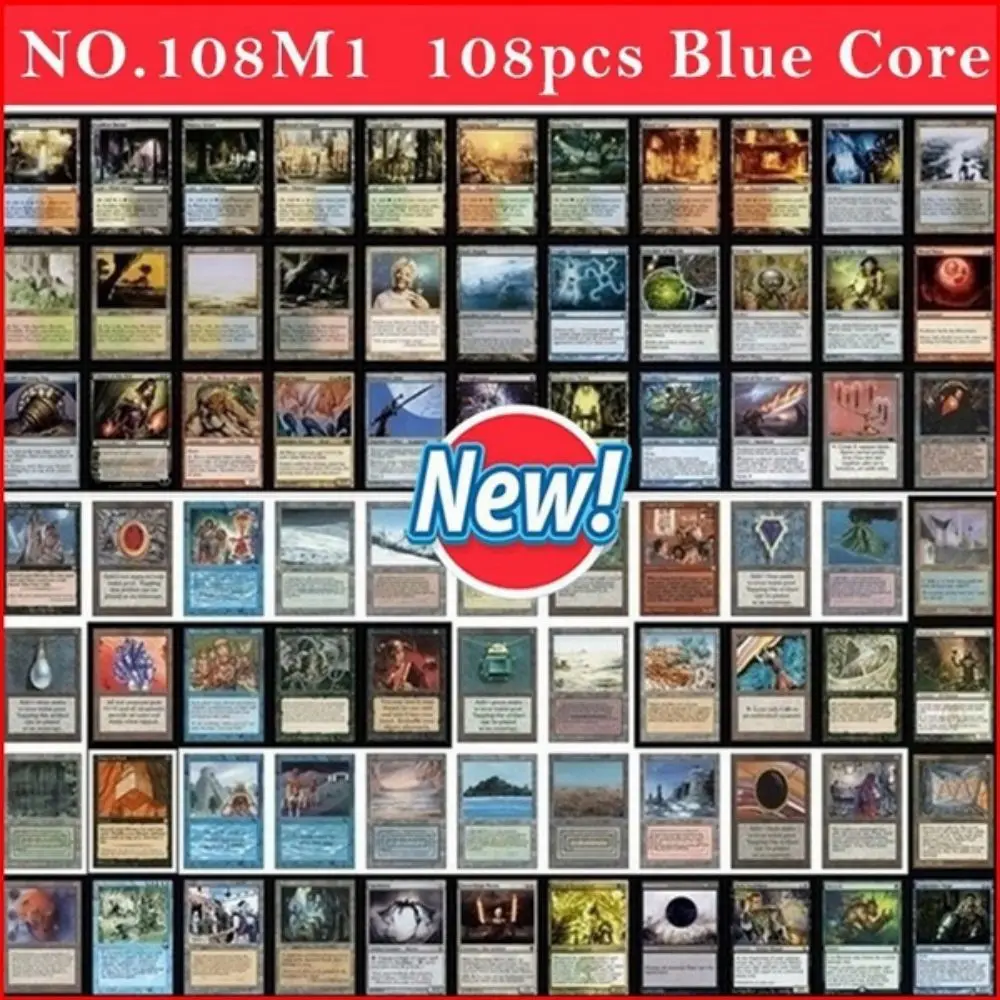 108pcs Blue Core Magic The Gathering Cards P9 Dual Land Fetch Land Shock Lands M    TG Proxy Cards