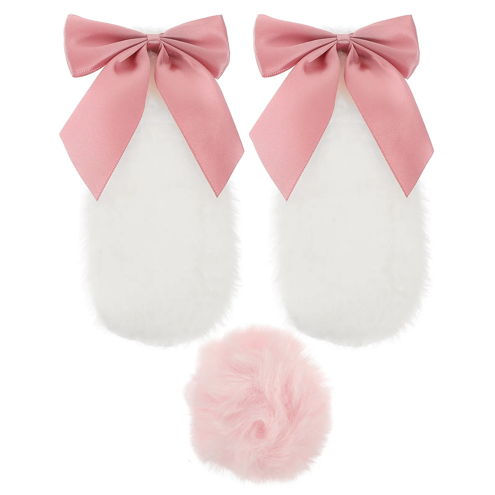 

1Pair Rabbit Ears Decor Lovely Bunny Ear Accessory for Motorcycle Bike Scooter Helmets Holiday Gift Personality Statement