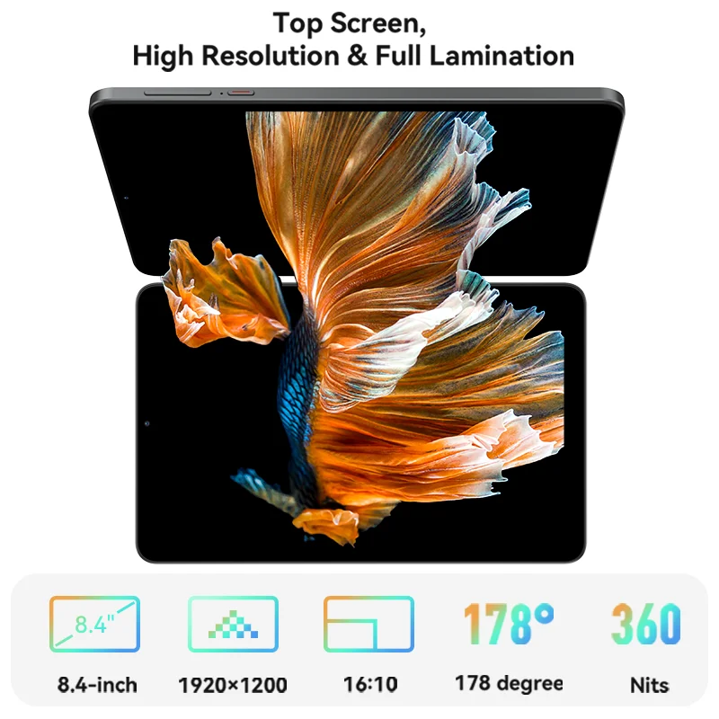 Планшет HEADWOLF FPad 3 на Android 14, 8.4 дюймов, макс. 8 ГБ ОЗУ, 128 Гб ПЗУ, Восьмиядерный планшетный ПК, 5500 мАч