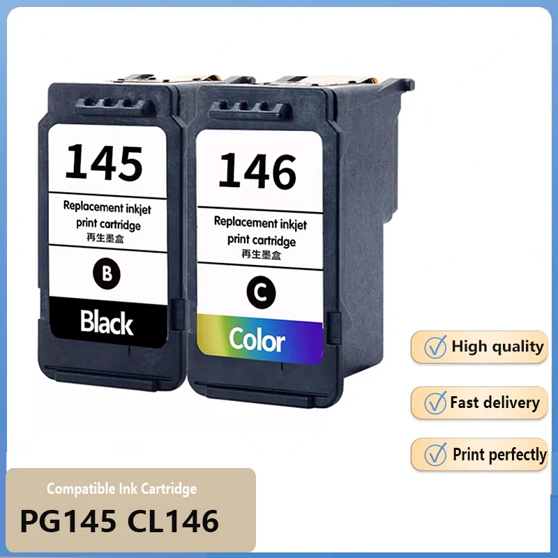Cartucho de Tinta PG145 CL146 XL para Impresoras Canon MG 2410 2910 2510 3010 2810 2510 TS3110 MX491 IP 2810 2810