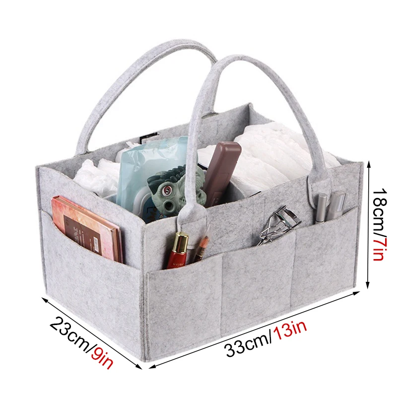 Multi-functional felt nappy bag new felt nappy storage bag Newborn Nursery Bags Infant essentials Foldable Felt Nappies Organize