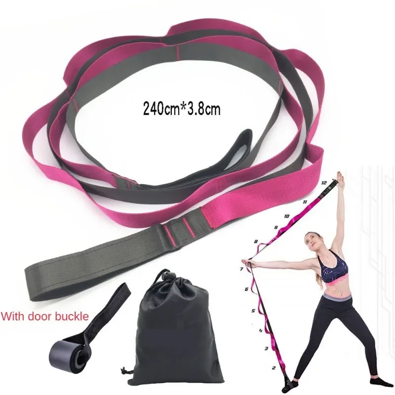 

Sports Fitness Nylon Yoga Rally Band Resistance Multi-Cycle Elastic Stretch Rope Yoga Band Tension Band Pilates