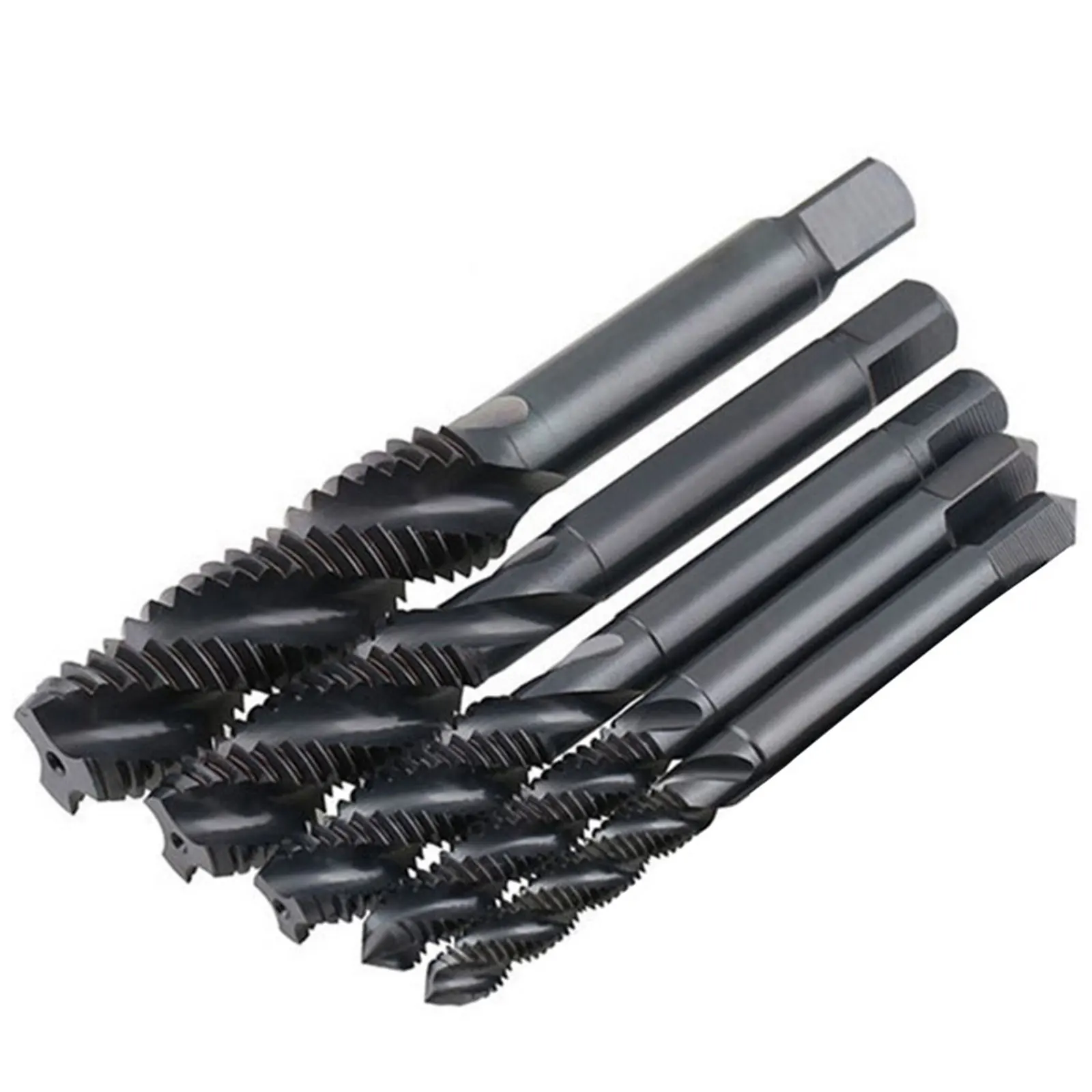 Nitrided espiral Groove Machine Tap Set, rosca Tapping, fácil Chip remoção ferramenta, aço de alta velocidade, M3-M8, 6542, 5pcs por conjunto