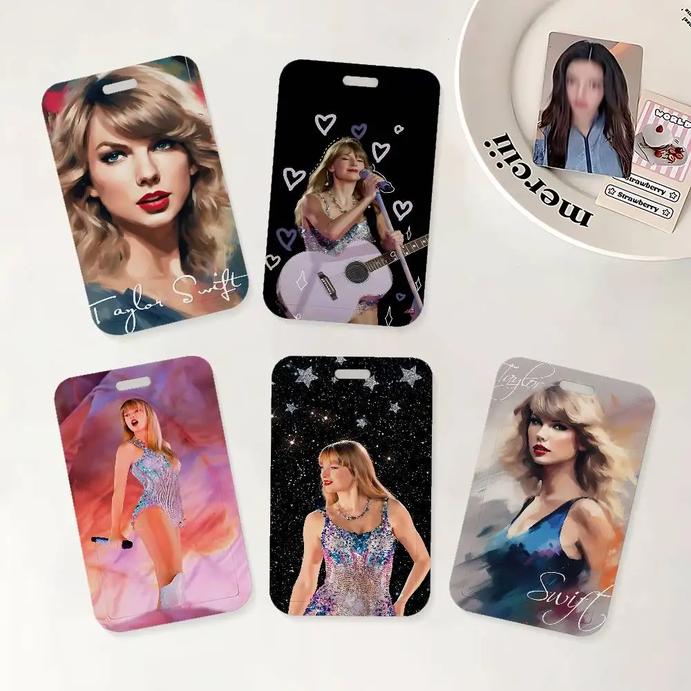 Singer T-Taylor S-Swift ID Badge Holder With Lanyard Neck Strap For Office School Name Card Credentials Case