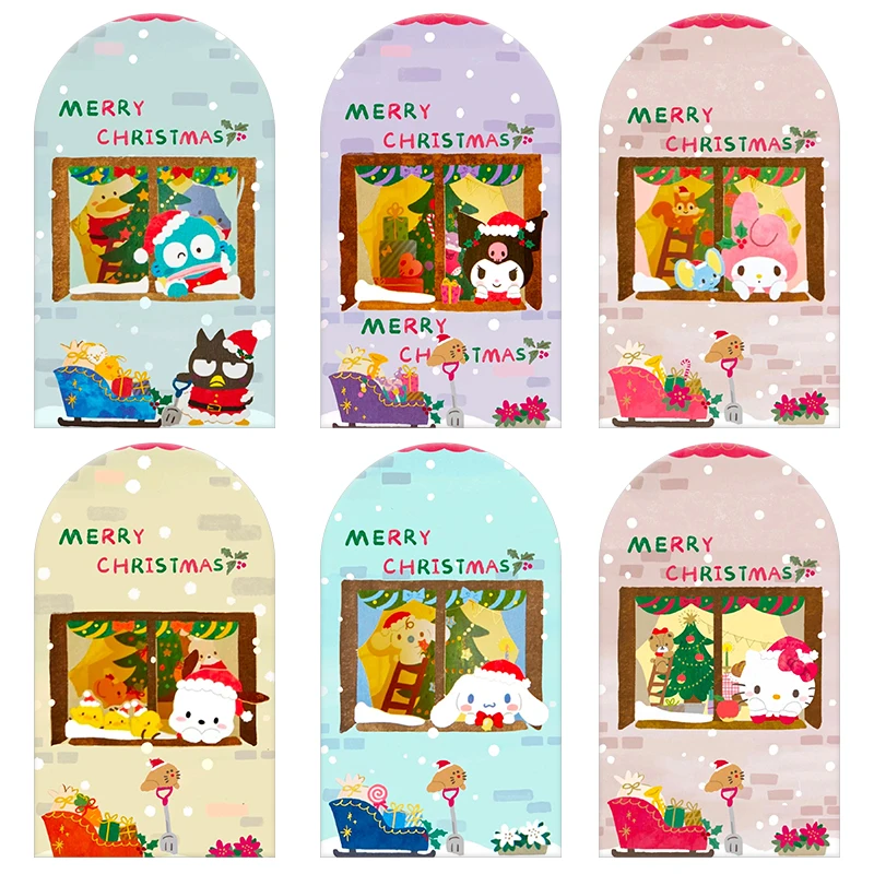 

Merry Christmas Sanrio Arch Backdrop Cover Melody Cinnamoroll Birthday New Year Party Decoration Background Elastic Fabric Photo