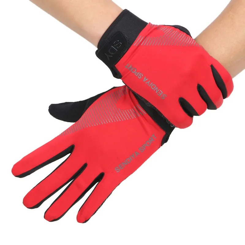 Ice Silk Breathable Touch Screen Riding Gloves Outdoor Sports Men and Women Elastic Mountain Climbing Cycling Driving Running