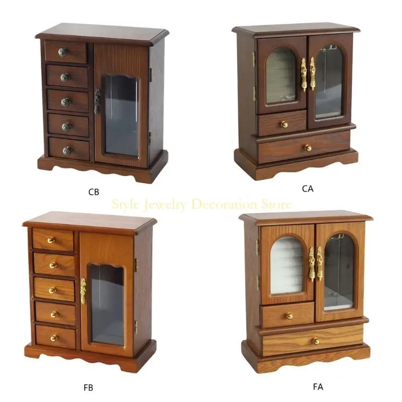 

D46E Jewelry Organizers with Multiple Hooks Necklace Organizers Jewelry Storage Box