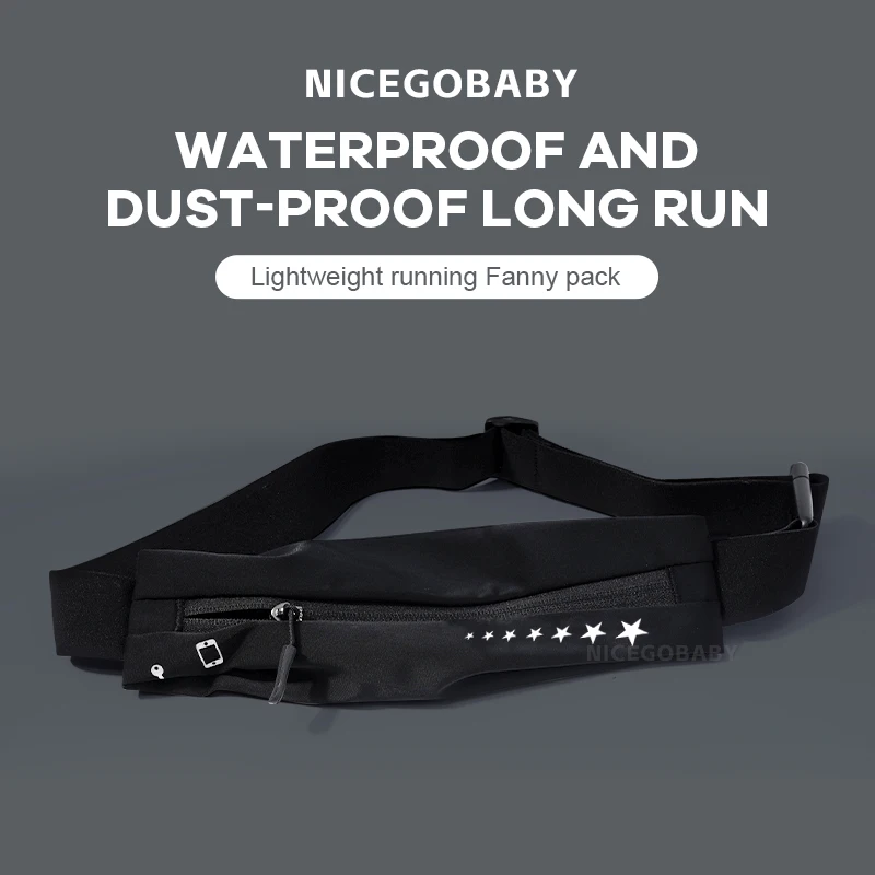 Sport Fanny Pack Multi-Functionele Outdoor Hardlopen Mobiele Telefoon Heren En Dames Fitness Waterdichte Onzichtbare Pocket Lycra Ultr