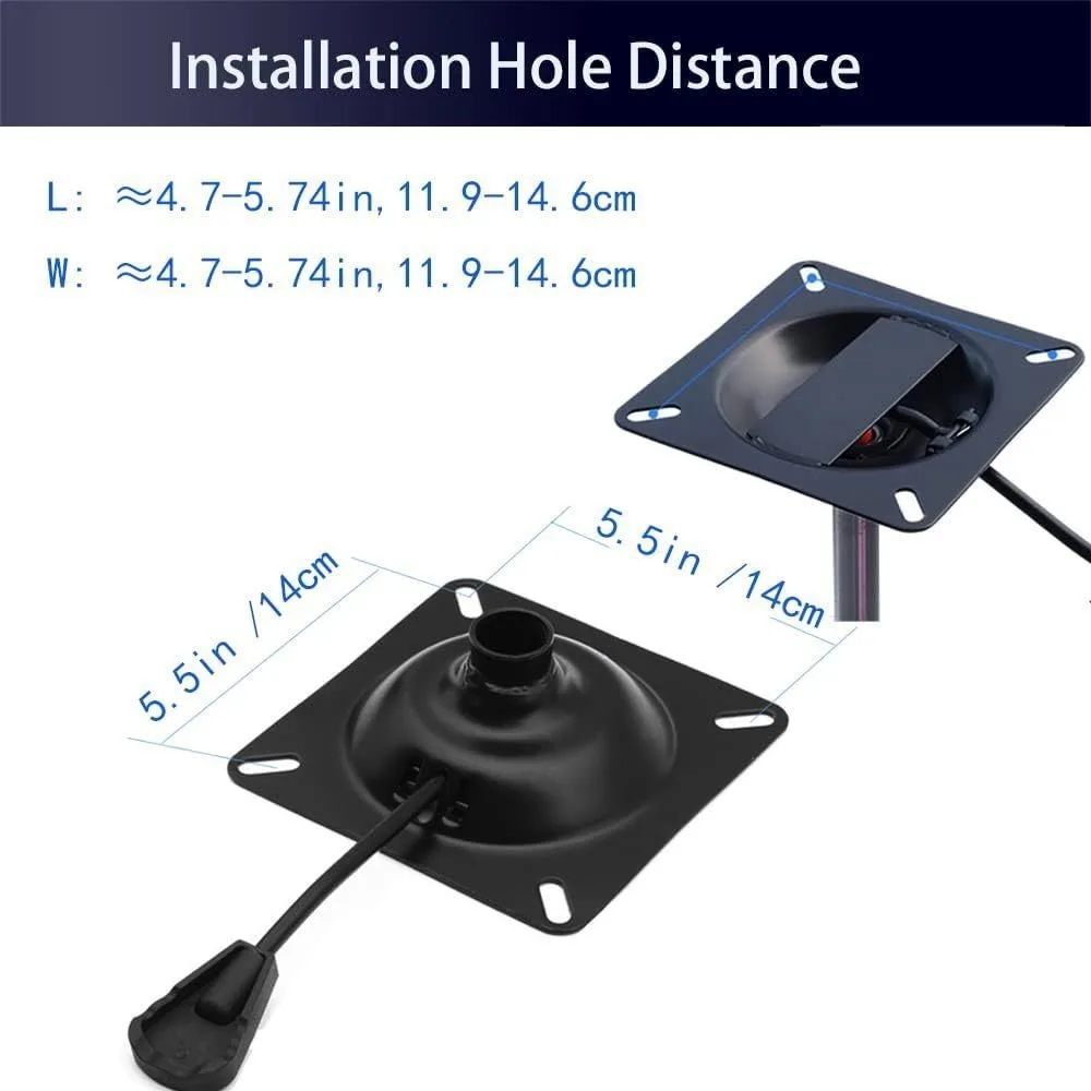 Replacement Swivel Tilt Control Mechanism Heavy Duty Steel Base Plate For Office Chair Stool Adjustable Lift Hardware Parts
