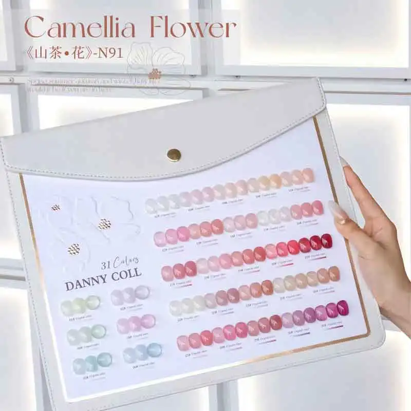 Dannycoll 31pcs Jelly Gel Polish Set Korean Style Translucent UV Soak Off Gelpolish Nail Art Gel Polish Manicure Nail Gel Lacque