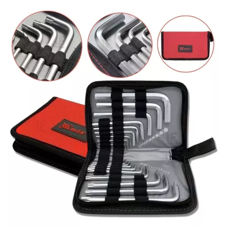 Key Torx E Allen Hexagonal Short Crv 18 Pieces Kits Key