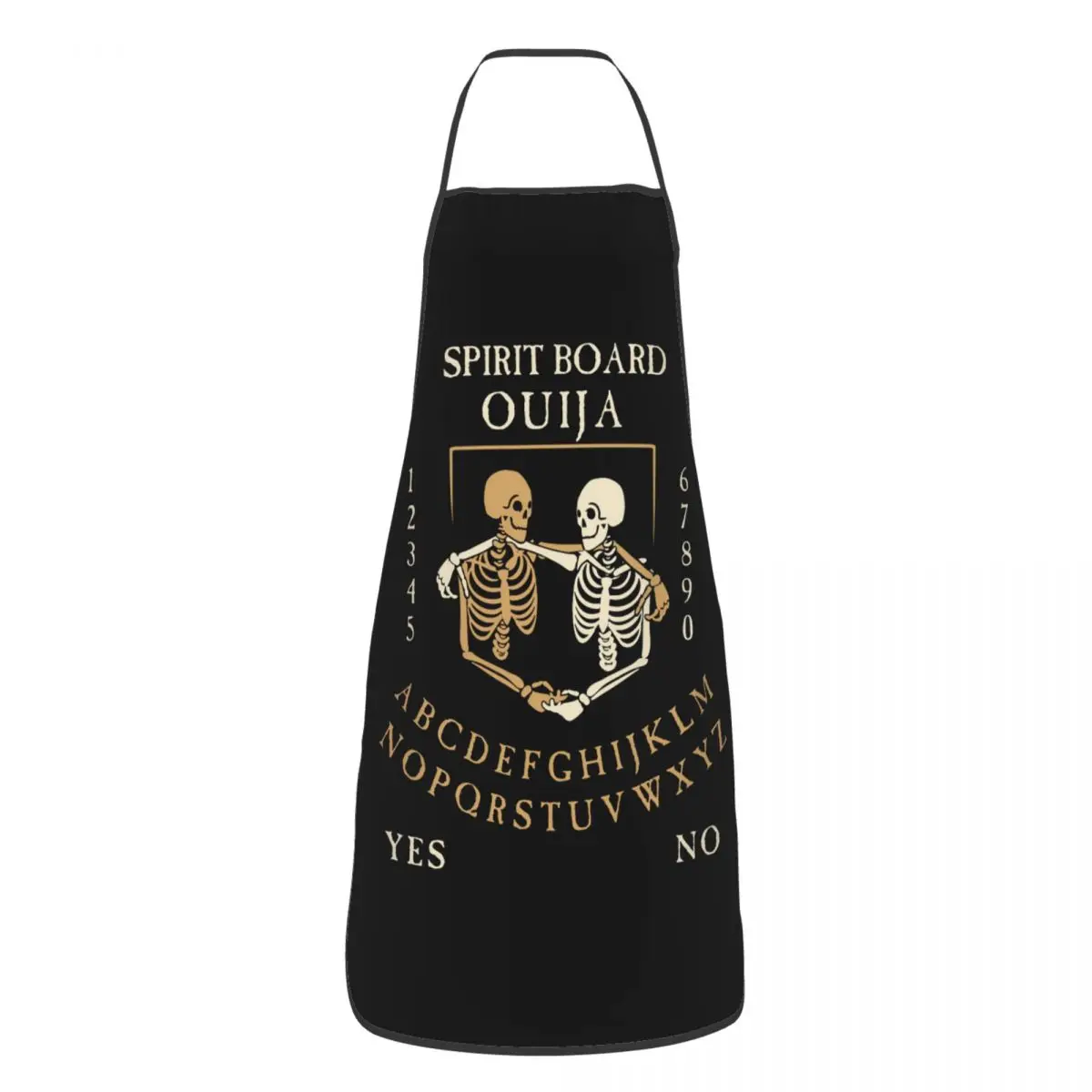 Spirit Board Ouija With Skeletons Aprons Women Men Witchcraft Adult Kitchen Chef Bib Tablier Cuisine Cooking Baking Gardening