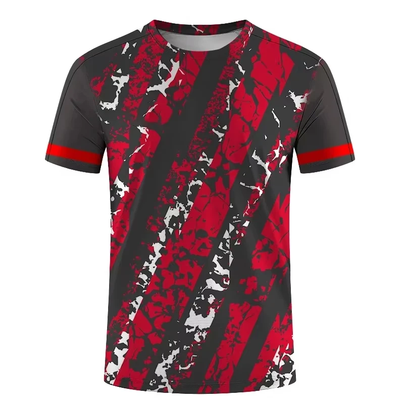 2026 New Mixed Color Print T-Shirts, Loose Fit, Comfortable, Adult and Kids Casual Round Neck Short Sleeve