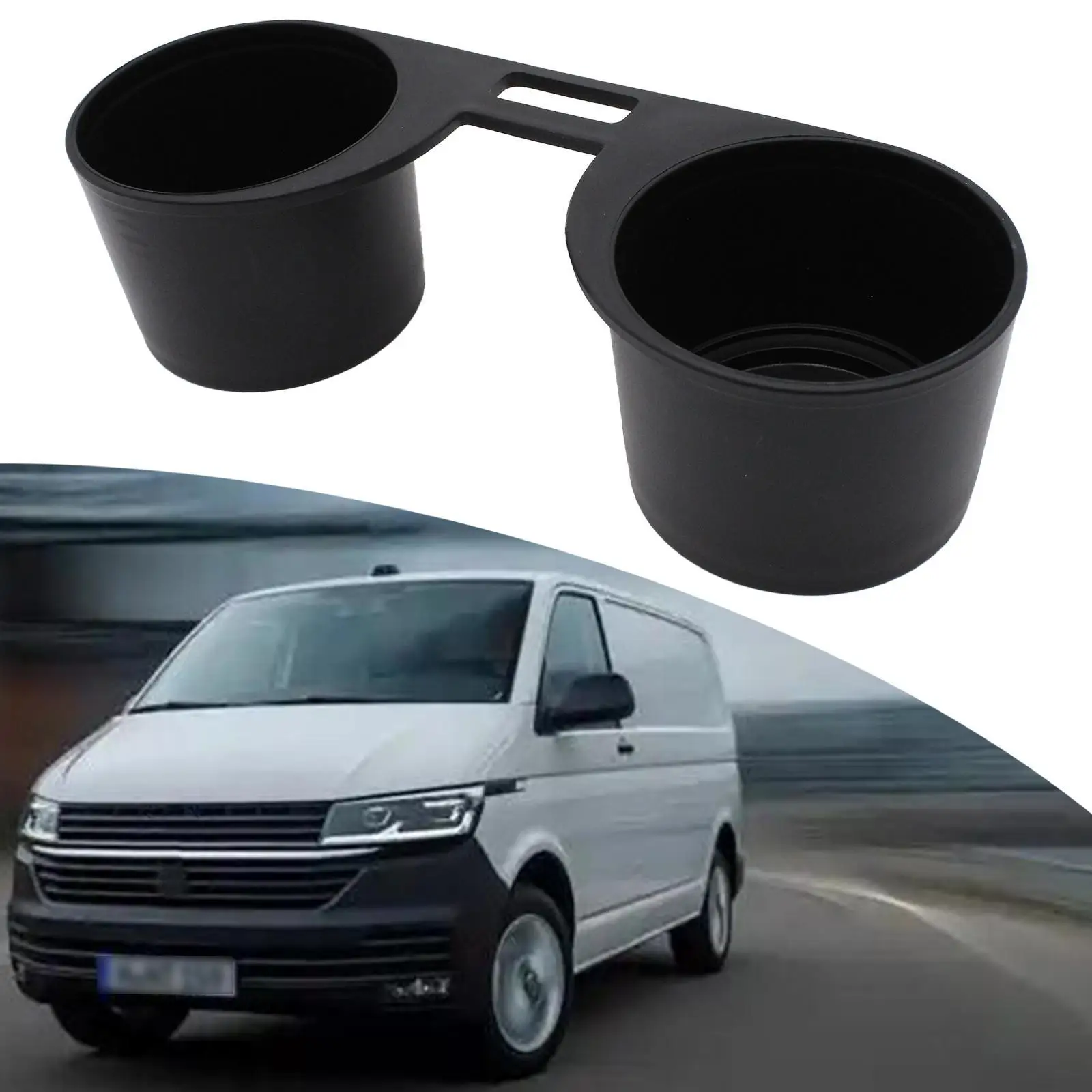 Car Cup Holder Black Interior Automotive Accessory for VW Transporter