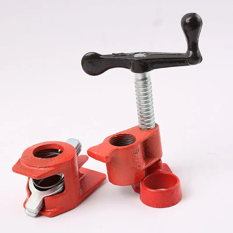 3/4 Inches Wood Gluing Pipe Clamp Set Heavy Duty Woodworking Cast Iron