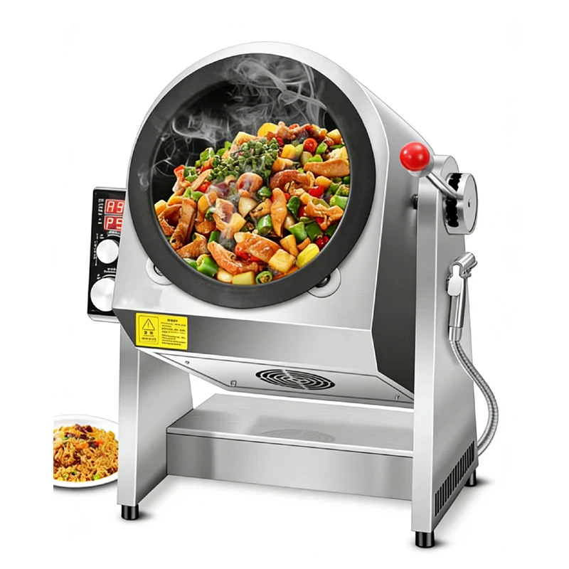 

Коммерческая интеллектуальная машина для приготовления риса в барабанной жаровне для ресторанов и кухонь, настольная машина для приготовления жареного риса