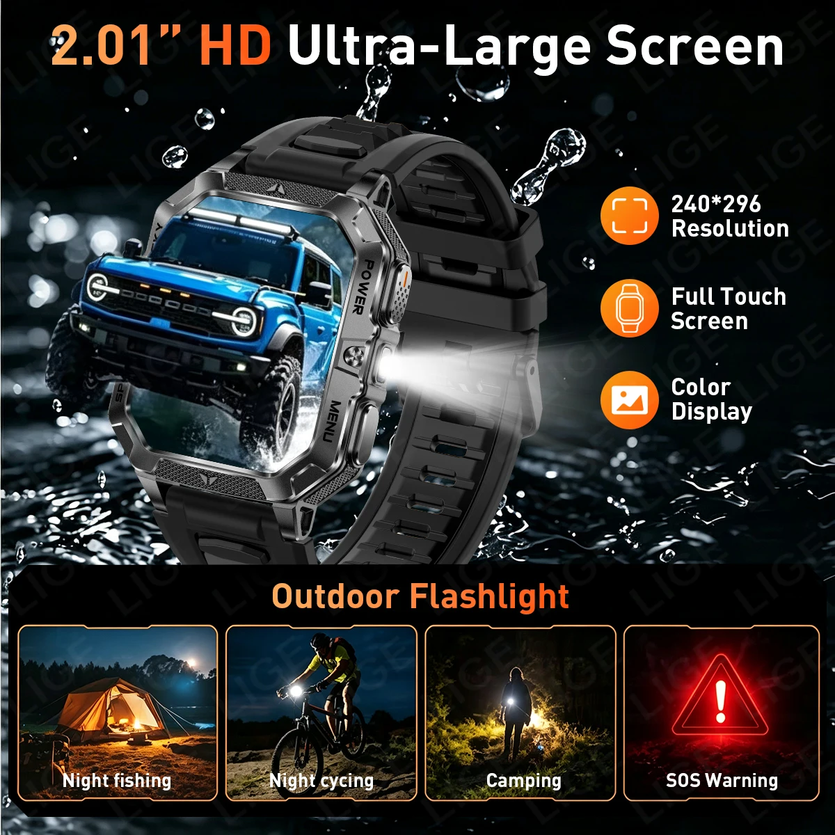 LIGE New Smart Watch 2.01
