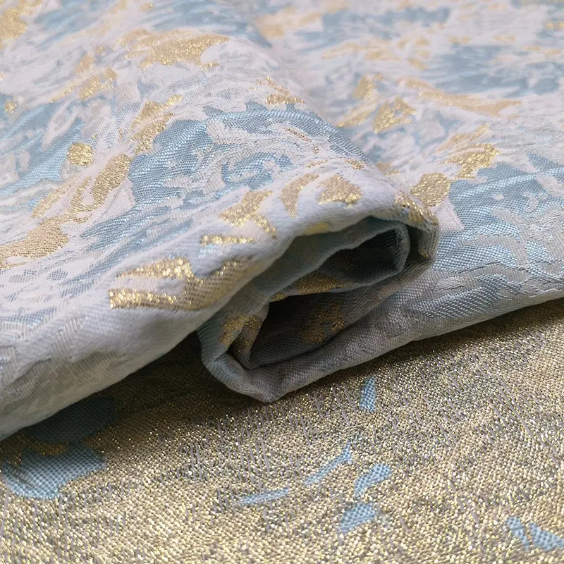 European Brocade Jacquard Fabric Spring Autumn Sold By Meter DIY Cloth for Dress Trench Coat Handmade Bag Sewing Material