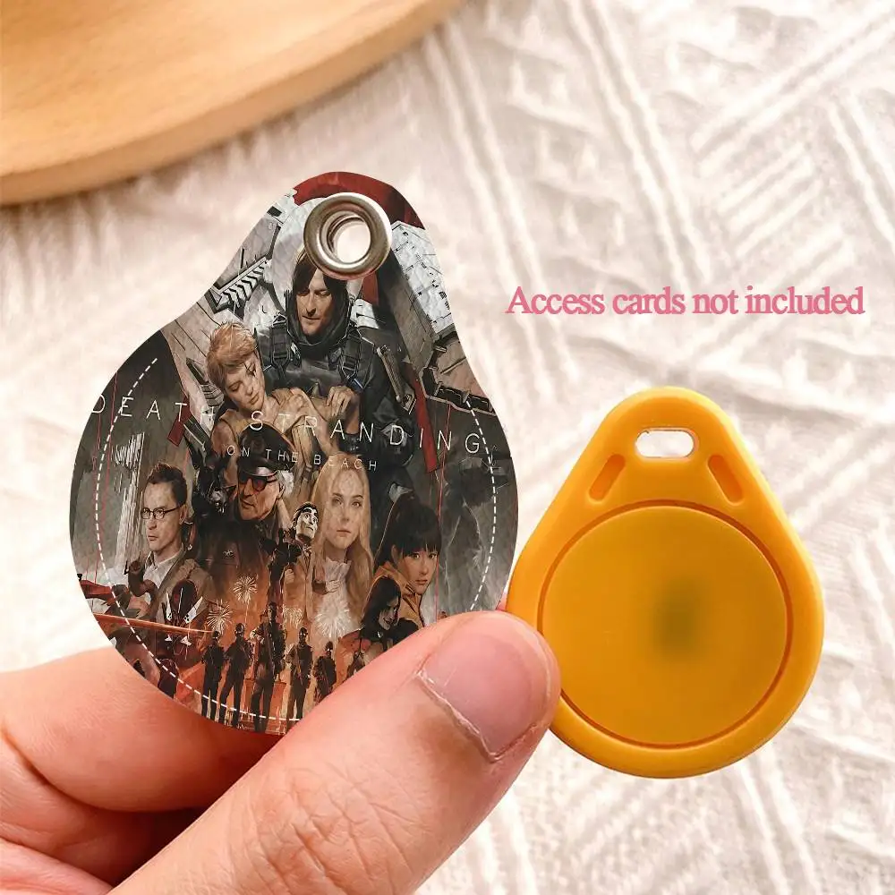 Video Game Death Stranding Waterdrop Aped N Acc Control Card Holder For Vehicles Public Transport Keychain Protective Cover