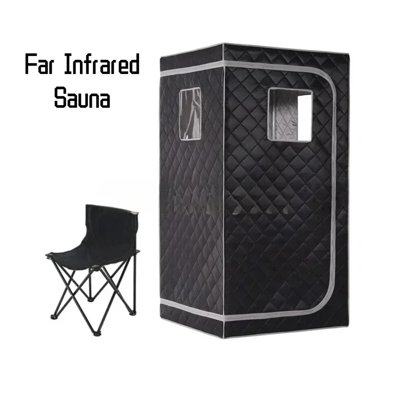 Portable Far Infrared Sauna Full Body Home Spa Bath With Heating Foot Pad And Fold Chair New Style Personal Indoor Saunascheap A