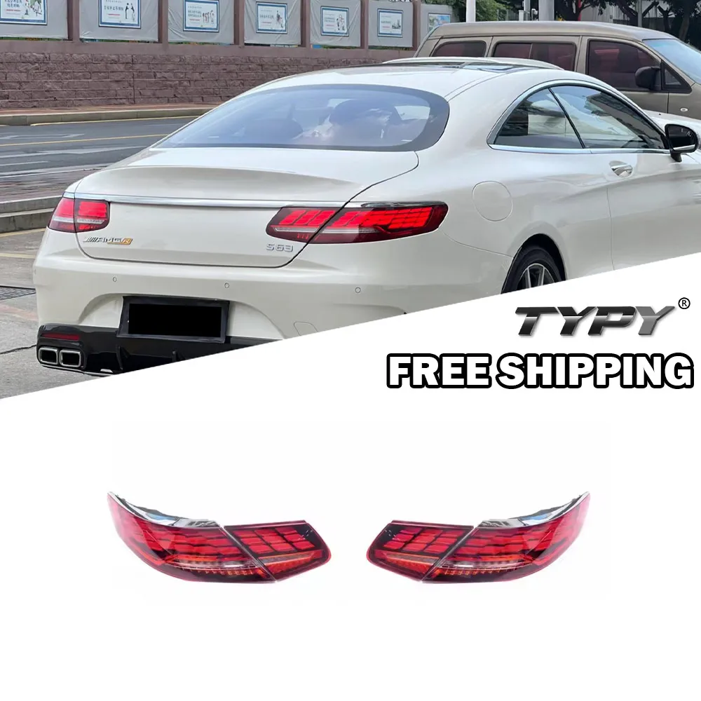 

Car Styling TailLamp Assembly For Mercedes Benz S-Class Coupe W217 Taillights 2015-2017 Upgrade to NEW Benz Dynamic LED Taillamp