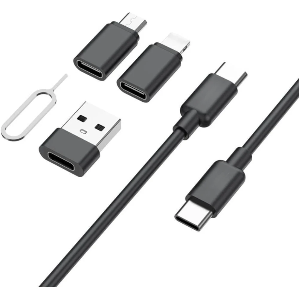 صندوق تخزين محمول قابل للإزالة، أداة محول كابل شحن متعددة الأنواع USB من النوع C تتضمن حامل فتحة بطاقة Sim #2