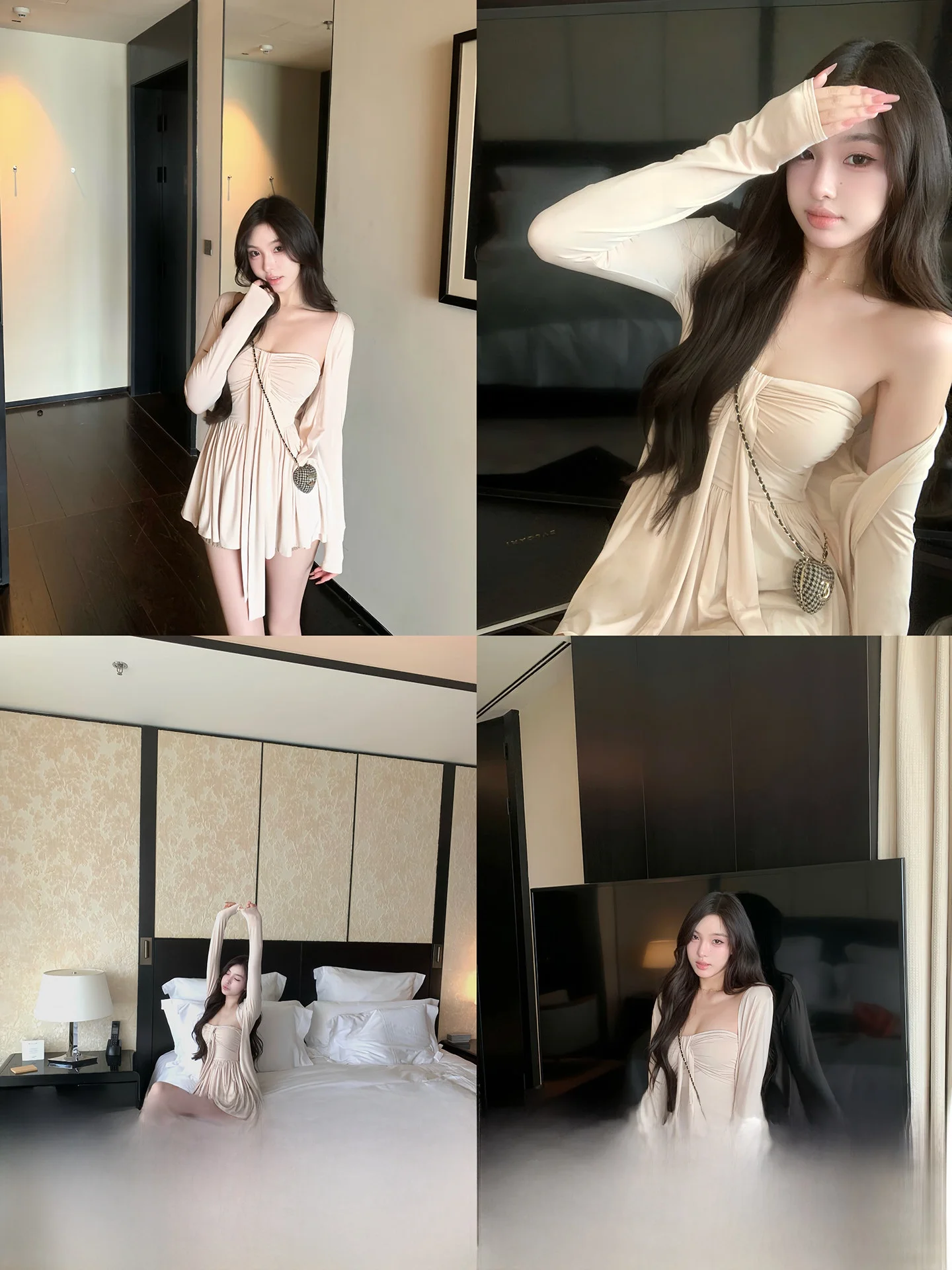 

OYFF Pure Desire Корейский Sle Long Sve Открытый кардиган Топ и юбка Комплект женской милой подставки Подходит для верхней одежды