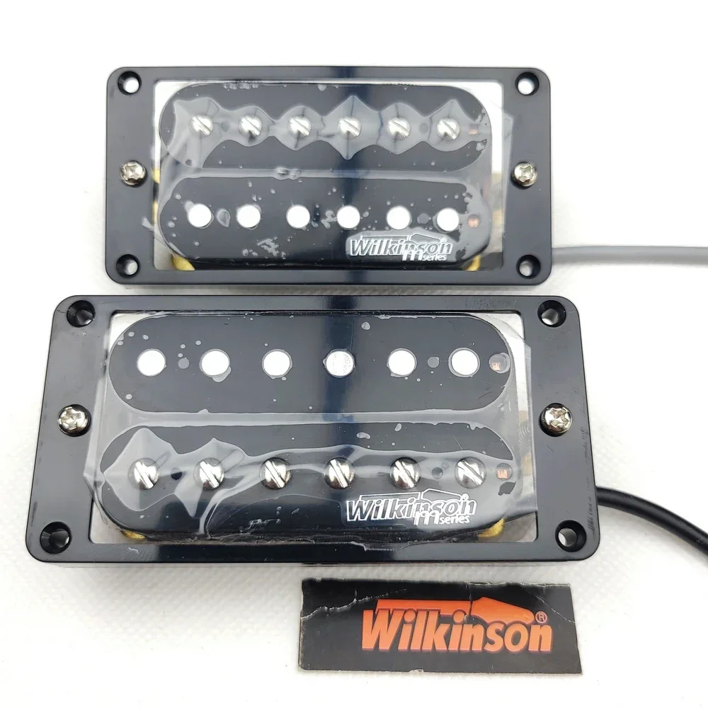 

Wilkinson Black open Double coil Electric Guitar Humbucker Pickups (Bridge & Neck Pair)