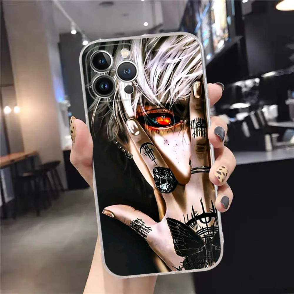 Tokyo Ghoul Kaneki Ken Phone Case Silicone Soft For Iphone 16 15 14 13 12 11 Pro Mini XS MAX Plus X Cover image 3