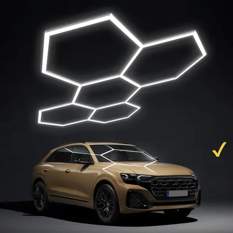이발소 헤어 살롱 Led 천장 조명 육각형 차고 조명 110V/220V 14 벌집 Led 튜브 조명 자동차 자세히 워크샵