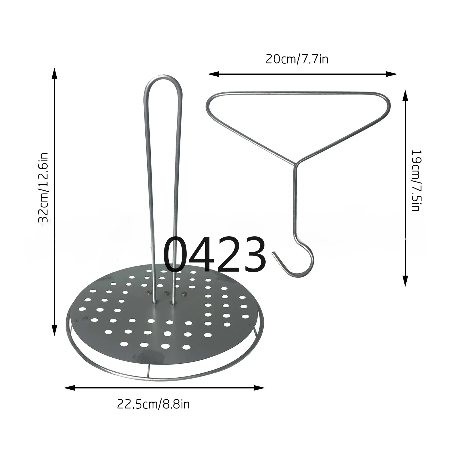 

Aluminum Turkey Chicken Rac Removable Turkey Grill BBQ Accessories