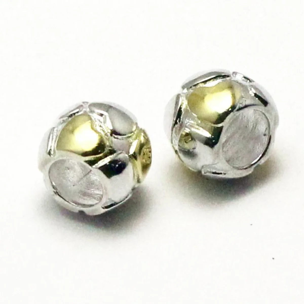 

Beadsnice круглые бусины из стерлингового серебра 925 пробы европейские серебряные бусины для изготовления браслетов 5 шт./лот DIY ювелирные аксессуары ID 28468