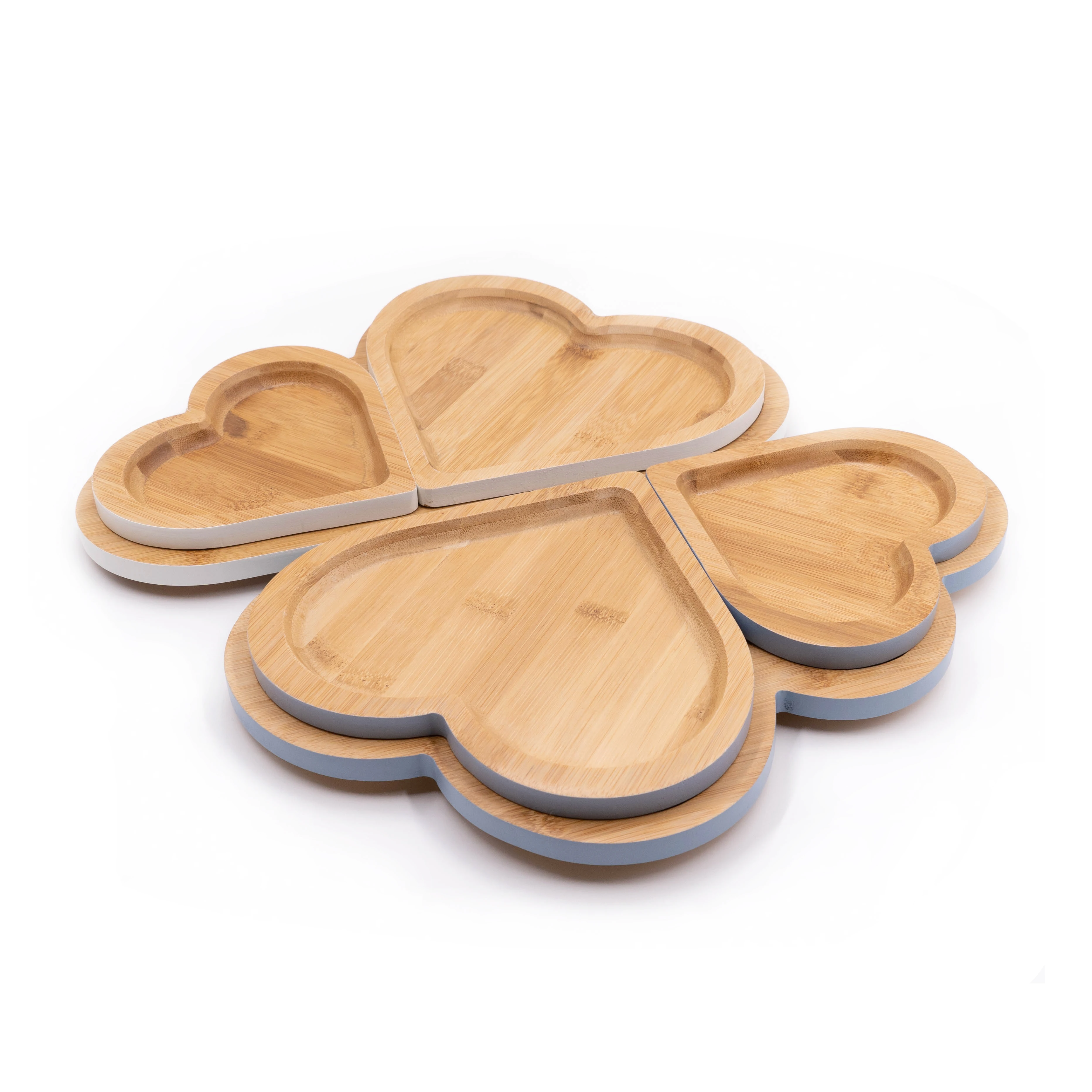 Serving Tray for Kitchen Heart Shape Decorative Tray Set, Bread Plates, Food Tray Platter, Snake Plates