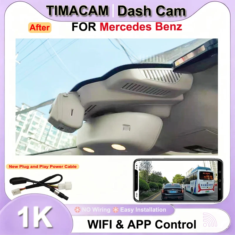 TIMACMA HD 1080P Dash Cam for Mercedes Benz GLE w166 GLS x166 for Mercedes Benz GLE 350 400 450 500 43 53 63 2015 2016 2017 2018