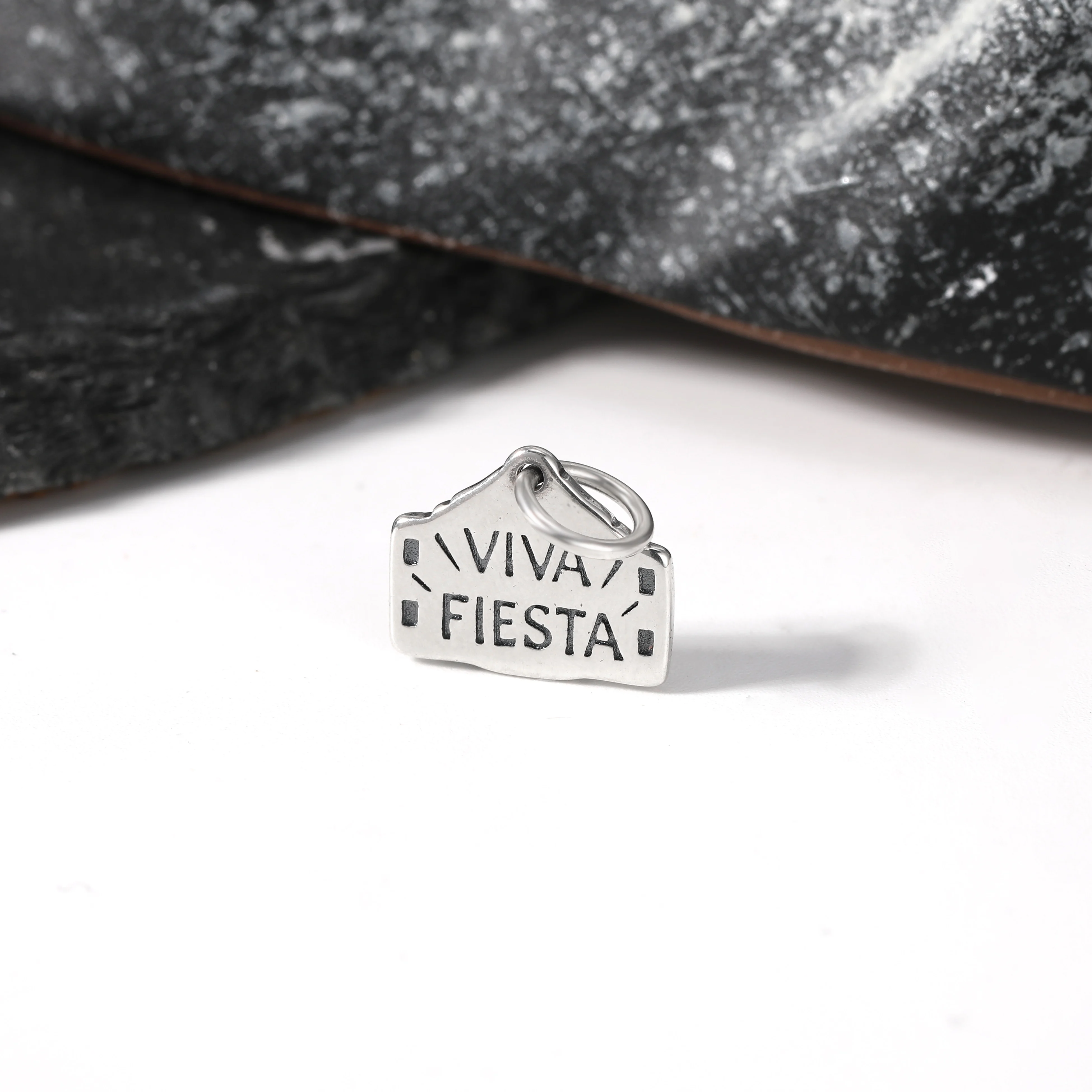 

DJ177 genuine 925 sterling silver pendant "Long Live the Festival" San Antonio pendant silver jewelry