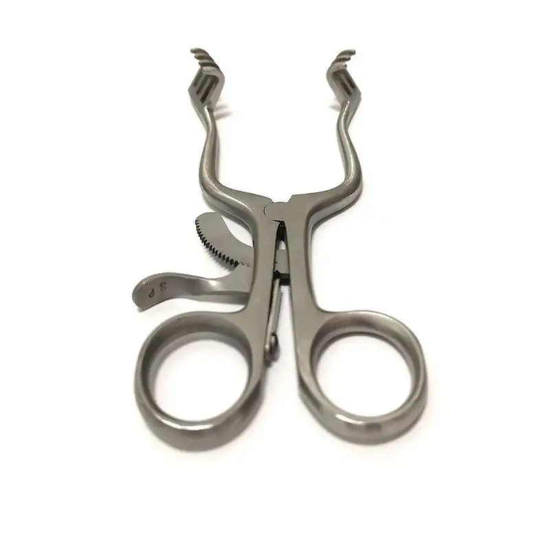 

ABLN-Expansion Forceps 14Cm Adjustable Spreader Elbow Multi-Hook Skin Retractor Mastoid Dilator Auto-Fixation Function